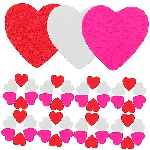 Vaguelly 150 Stück Liebe Aufkleber Blumenaufkleber Selber Machen Heimdekoration Decoraciones para Sala De Casa Scrapbook-Aufkleber DIY-kunsthandwerk Valentinstag Liebe Rosa Hölzern