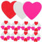 Vaguelly 150 Stück Liebe Aufkleber Blumenaufkleber Selber Machen Heimdekoration Decoraciones para Sala De Casa Scrapbook-Aufkleber DIY-kunsthandwerk Valentinstag Liebe Rosa Hölzern
