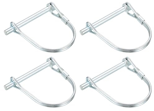 QUARKZMAN 4 Stück Rohrklappsplinte Splinte Rohre 5mm (3/16) Durchmesser Anhängerkupplung Stift, 50mm (2) Langer Kupplungsstift Schaft für Landwirtschaftliche Anhänger und Garten