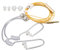 Brrnoo Air Tube-Kopfhörer, Tragbares Binaurales 3,5-mm-Air-Tube-Headset mit Geräuschreduzierung, Ergonomische Strahlung, Portable Design, Langlebiges Ohrhörer-Set