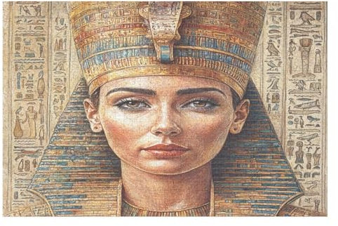 1000 Teile Puzzle - Cleopatra Puzzles Für Erwachsene Und Kinder, Einzigartige Formen, Erwachsene Und Kinder 1000 PCS—75 * 50cm