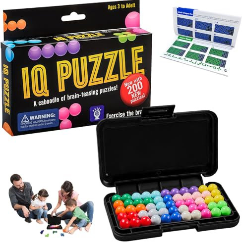 Puzzlespiele für Kinder, IQ Puzzler Pro, 3D-Logikspiele zur Entspannung und Dekompression, mit 200 Arten von Herausforderungen, Logikspiele für Kinder und Erwachsene