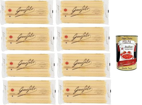 Garofalo Mafalde N° 10-1 Nudeln aus Hartweizengrieß Gragnano IGP 8x500gr+ Italian Gourmet polpa 400g