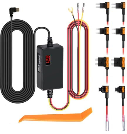 TENYELE Juego de cables duros para salpicadero de coche, 12 V, 24 V a 5 V, convertidor de voltajes para alimentación continua y bajos voltajes Pro