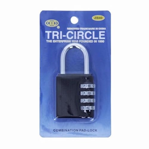 Tri-Circle - 40mm Combination Padlock - 4 Number