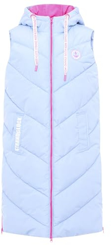 Zwillingsherz Damen Weste Steppweste – warme Winterweste mit Kapuze, leicht & kuschelig, top verarbeitet