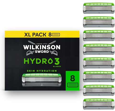 Wilkinson Sword Hydro 3 Rasierer-Ersatzklingen, 8er-Pack
