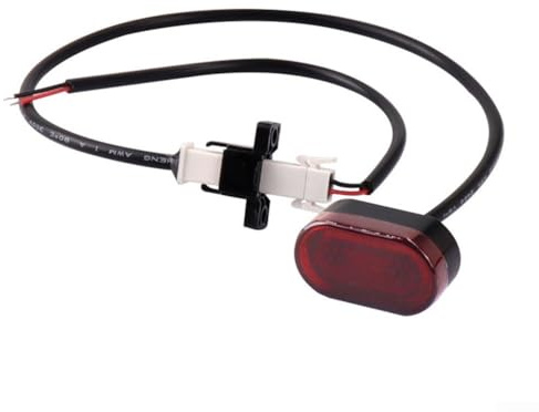 Shophubio Kit de luz de freno trasera y hebilla de cable de batería para scooter eléctrico Xiaomi Pro, montaje de luz trasera de repuesto con línea de alimentación de 18 cm, B