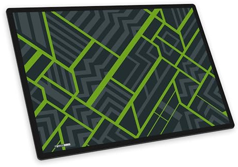 itenga Schreibunterlage – Schreibtischunterlage mit Motiv Rennauto Serie „Nitron“ Racing abwischbar & rutschfest, glatte Oberfläche, 40×53 cm (Geometrie Design)