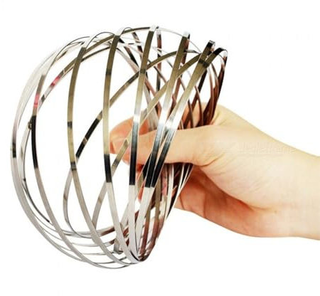 Flow Ring-Spielzeug – Pädagogisches Magisches Armband, Multisensorischer Interaktiver 3D-Federring, Wissenschaftliches Spielzeug, Pädagogisches Gadget, Geschicklichkeit, Unterhaltsames Lernen