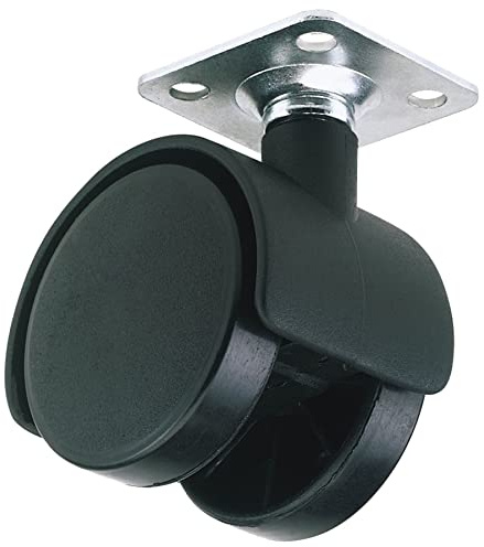 Draper 65462 25 kg SWL Twin Nylon Castor, Multi-Color, 40 mm