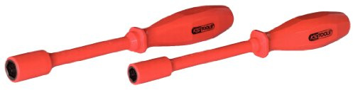 KS Tools 117.1243 Stecknuss-Schraubendreher mit Schutzisolierung, 13mm