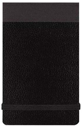 Silvine 190 - Elastic Band Book Black PK12