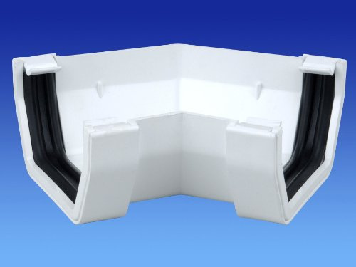 Wavin OSMA Squareline 100mm White Guttering Range (135 Degree Angle)