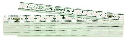 Metrica 19040 Glasfaser-Massstab 1 m, weiß