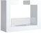 HOMCOM Caminetto a Bioetanolo da Tavolo 2000W in Acciaio Inossidabile Inodore con Vetro 78 x 25 x 58 cm Bianco