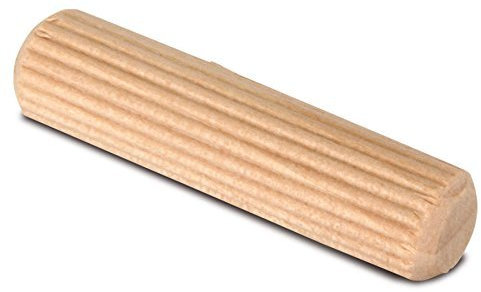 100 Stück - Möbelverbinder Riffeldübel Lang-Holzdübel Buche | Dübel Ø 8 mm | Länge: 40 mm | geriffelter Holzdübel fertigt nach DIN 68150 | Möbelbeschläge von GedoTec®