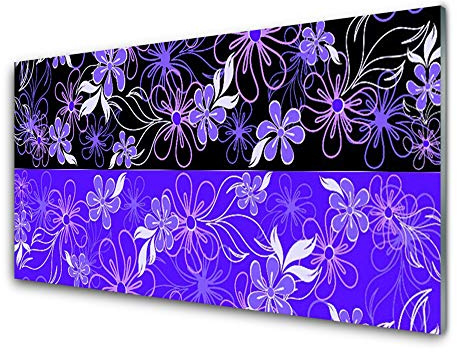 Tulup Glas Küchenrückwand – 100x50 cm Spritzschutz Glasrückwand Küchenwandpaneel Wandschutz Glasplatte Herdblende Nischenrückwand - Abstraktion Kunst