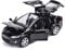 EisEyen Tesla Model X 90 1:32 Vehicle, Alloy Pull Back Toy Car with Sound & Light, Toy for Kids, Doors Open