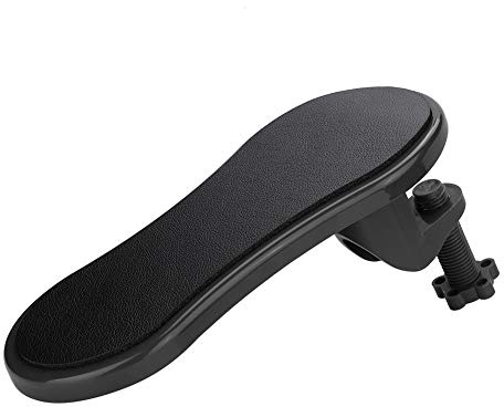 Handgelenkstütze Armlehne, 180 Grad Drehbar Ergonomisch Form Computer Arm Ellenbogenstütze Ständer Verstellbare Extender (Schwarz)