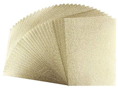 Ideen mit Herz Effekt-Karton Oslo | DIN A4 | 230 g/m² | geprägt | hellgold | 30 Bogen