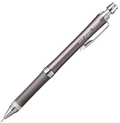 Uni Alpha-Gel Slim 0.5mm Mechanical Pencil with Firm Grip, Gun Metallic (M5809GG1P.43)