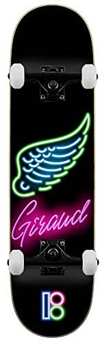 Plan B Neon Aurelien Skateboard, 20,3 cm, Schwarz
