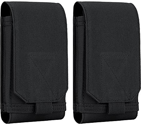 bvya Große taktische MOLLE-Telefonholster-Tasche mit Gürteltasche für iPhone 15 Pro Max/15 Pro/15 Plus/15/14 Pro Max/13 Pro Max/12 Pro Max/11 Pro Max und andere 4,7-6,9 Zoll Smartphones