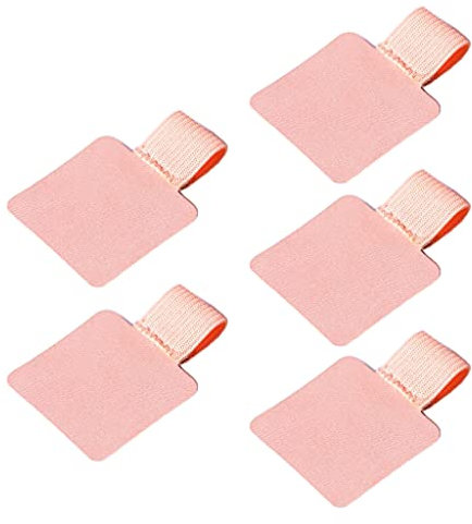 Joocyee 5 Pieces Leather Pen Loop Holder For Notebooks Journals Planners Tablet Case Pencil,Storage Box Waterproof,Pink