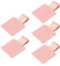 Joocyee 5 Pieces Leather Pen Loop Holder For Notebooks Journals Planners Tablet Case Pencil,Storage Box Waterproof,Pink