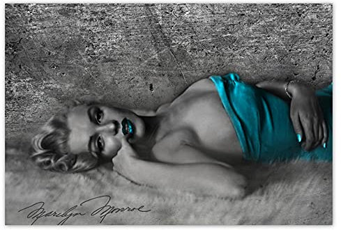 Wandsticker Wandsticker Dekor Foto Aufkleber 155x105cm Marilyn Monroe mit ihrem Mund Nr. H3344M_NS1DB