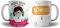 Kartoon Kase Taza Original Personalizada Tecnico Laboratorio Clinico Mujer con Nombre | Mejor del Mundo Taza Profesiones de Cafe Desayuno para Regalar