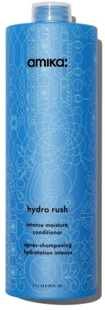 amika Hydro Rush Intense Moisture Hair Conditioner 1000ml| Haarspühlung für trockenes, lockiges & dickes Haar | Haarpflege Damen & Herren mit Hyaluronsäure I 3x mehr Feuchtigkeit & Hydration