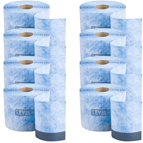 LEVEL+ 200m Wannendichtband selbstklebend, Fugenband Bad, Dichtungsband Badewanne, Dusche, Sanitär Dichtungsband für Balkontüren B05