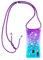 Paekear Handykette für Samsung Galaxy A40 Hülle, Smartphone Necklace Glitzer Transparent Silikonhülle mit Band - Handyhülle Cover Case mit Stylische Kette zum umhängen, Blau & Lila