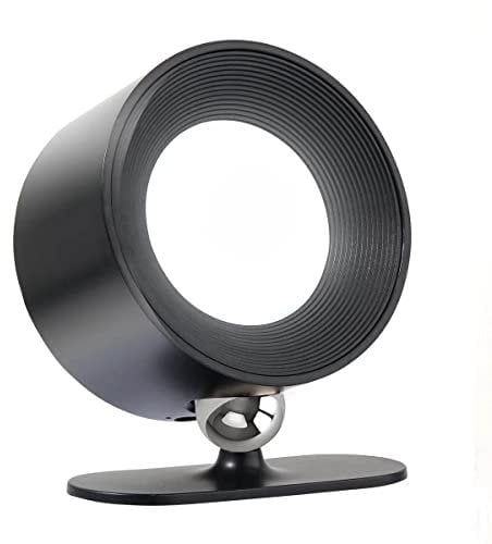Lampada a LED senza fili da parete con ricarica USB-C e supporto magnetico girevole a 360°, 3 modalità di colore, dimming a 3 livelli (nero, 1 confezione)