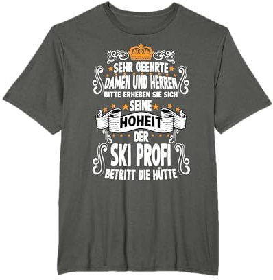 Ski T lustig Ski Fahrer Zubehör Ski fahren Männer T-Shirt