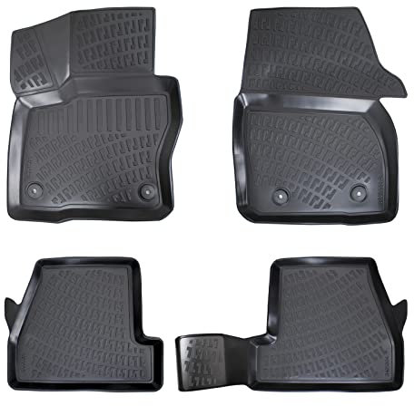fussmattenprofi.com 3D Gummimatten Set für Ford Focus 3,5 Baujahr 2014-2018 | Hoher Rand Allwetter Geruchlos rutschfest Gummifußmatten Auto Fussmatten