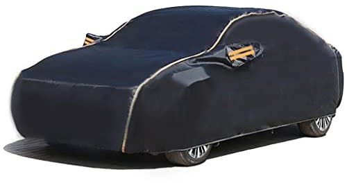 Auto hagelschutz Abdeckung, Anti-Hagel Autoabdeckung Für Citroen C1 | Draussen Autoabdeckung Wind Schnee Schutz Winter Wasserdicht Autoplane Auto Volle Garage (Color : Black)
