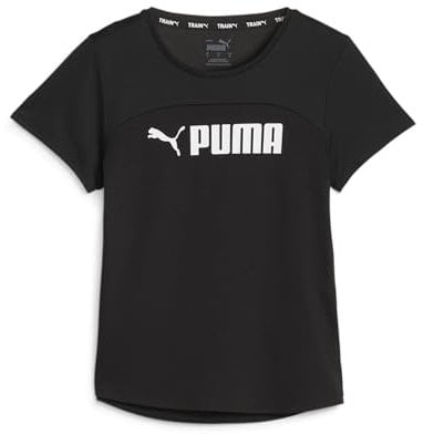 PUMA Damen Puma Fit Logo Ultrabreathe Tee T Shirt, Puma Black-puma Weiß, XL EU