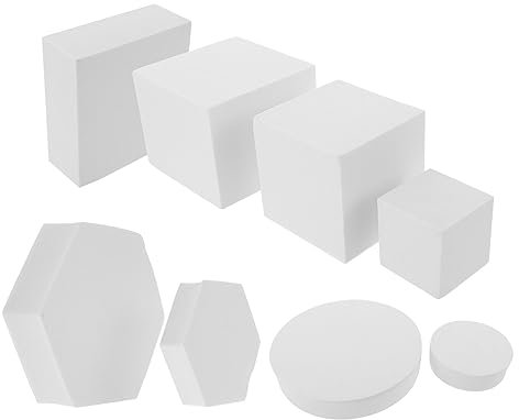 FOMIYES 8pezzi Accessori Geometrici Per Fotografia Blocchi Leggeri e Resilienti Per Decorazioni Creative Ufficio e Eventi