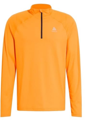 Odlo Herren Laufoberteil mit Reißverschluss ESSENTIAL CERAMIWARM, oriole, XL
