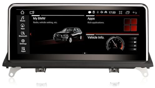 GONFEN 10,25 IPS Acht-Kern Android 13 Autoradio Für BMW X5 E70 X6 E71 2011-2013 CIC DAB+ GPS Navi 4GB RAM + 64GB ROM CarPlay Android AUTO WiFi 4G TPMS USB Bluetooth DVR Canbus Idrive Lenkradsteuerung