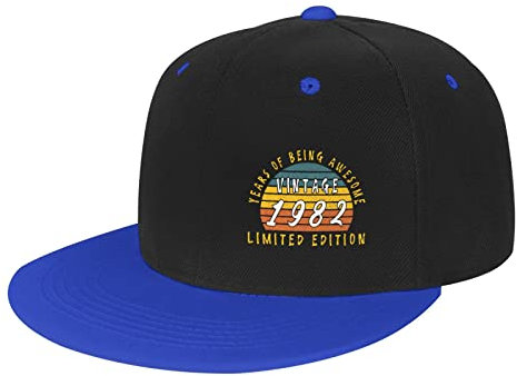 351 Baseball Cap 1982 Geburtstag Snapback Baseball Cap Mode Baseballkappe Verstellbare Trucker Hut Für Outdoor Running Reisen
