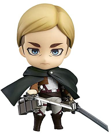 Zhongkaihua Erwin Smith Figur Battle Edition Anime Actionfigur Beweglicher und austauschbarer Kopf für Zubehör Statue Niedliche Mini Figur PVC Model