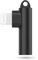Mangotek Apple - Adaptador Lightning a conector de auriculares de 3,5 mm con certificación MFi para iPhone 14/13/12/11/Pro Max/SE/X/XR/XS/8/7, negro, 1 paquete