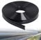 2,5 cm Wohnmobil-Vinyl-Verkleidungseinsatz, 30 m, RV-Eckleiste außen, Schraubenabdeckung für Wohnmobil, Wohnwagen, Reiseanhänger, Schwarz