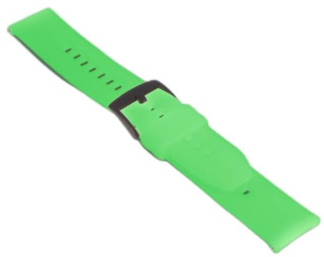 Stailer Uhrenarmband 22mm grün, aus hochwertigem Silikon, Ersatzarmband in 22 mm, Ersatzarmband mit Edelstahl Metall Schließe matt PVD-beschichtet für Herren und Damen