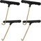 Tomedeks 4 Stück Federspanner Trampolin, Trampolin T Haken Kit Metall, Trampolin Werkzeug T-Haken,T Federhaken Für Springen Trampolin Federzug(Flache Haken Und Zughaken)