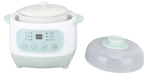 Slow Cooker, Gesund und Sicher, 1 L Keramik-Slow Cooker, Einfach zu Transportieren und Aufzubewahren, Kochtopf, Gleichmäßige, Effiziente Heizung, Schmortopf Zum Schmoren